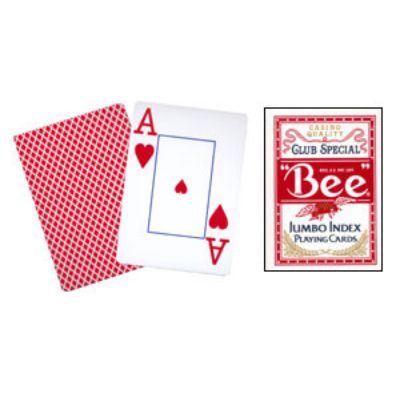 Baraja Bee Jumbo Index - Dorso Rojo