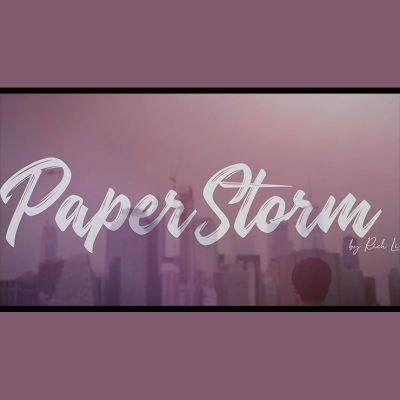 Paperstorm por Rich Li (Azul)