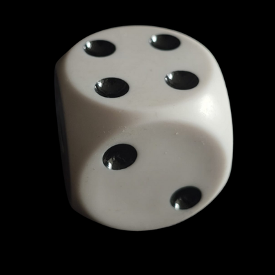 Dado Blanco 3.5 centimetros