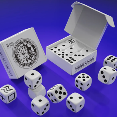 Set de Dados de forzaje por IARVEL Magic (Blanco)