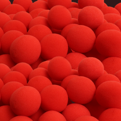 Bolas de Espuma Rojas de 2" por Murphys Magic (Paquete de 50)